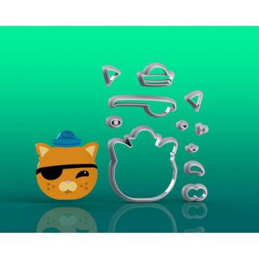 Imagem de Cortador Octonautas Tenente Kwazii Modular Tamanho 5Cm