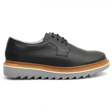 Imagem de Sapato Casual Masculino Tratorado Trice Em Couro 7500 Cor:;Tamanho:41-Masculino