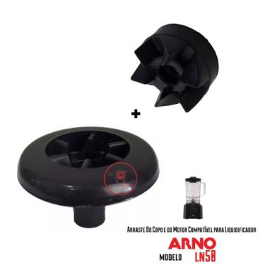 Imagem de Kit de Arrastes do Copo e Motor Liquidificador Arno Power Max Ln50 - P