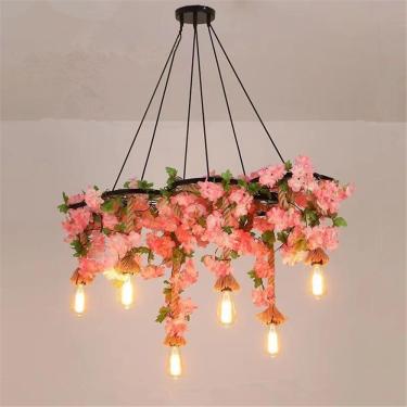 Imagem de Restaurante Country Americano Pingente Luz Retrô Criatividade Música Restaurante Caixa Balcão Bar Cafeteria Chá De Leite Loja De Roupas Planta Pingente Luz Lustre, E 6 Lights