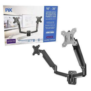 Imagem de Suporte Duplo Pistão Gás Para 2 Monitores Parede 10`` A 35``