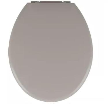 Imagem de Assento Sanitário Tampa Vaso Almofadado Super Macio Universal Banheiro Lavabo Cor:cinza
