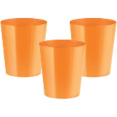 Imagem de Copinho de Doce Neon 25ml Acrílico Brilha na Luz Negra 10 Unid (Laranja, Pequeno)