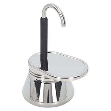 Imagem de Pote Mocha Moka Italiano De Bico único, Equipamento Leve De Aço Inoxidável Para Cafeteira, Fogão Para Casa, Acampamento Ao Ar Livre