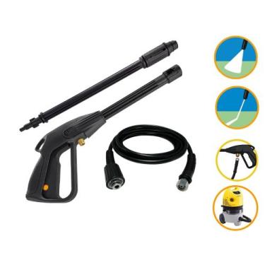 Imagem de Kit Mangueira 5mt Pistola Lança Original Lavor Bi Cleaner