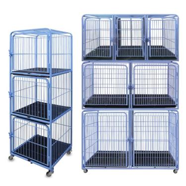 Imagem de Kit Canil Modular 7 Lugares E Canil 3 Lugares Pet Shop Banho