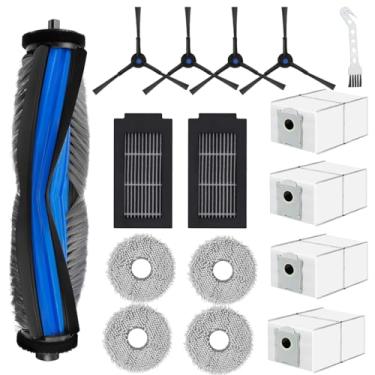 Imagem de Pacote com 16 peças de reposição para aspirador Omni Ecovacs Deebot T50 Pro/T50 Omni/T50 Pro, 1 escova principal, 2 filtros, 4 lenços, 4 escovas laterais, 4 sacos de pó, 1 escova de limpeza