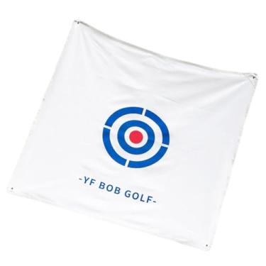 Imagem de YIJU Rede de alvo de golfe portátil para prática de esportes ao ar livre, Branco