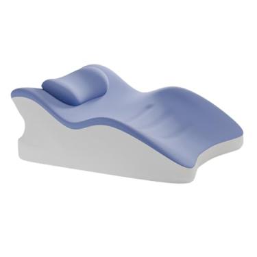 Imagem de Ioensy Travesseiro de cunha com suporte para pés multifuncional para sentar na cama, almofada para elevação de pernas, para dormitório, escritório, casa, com Pequeno Travesseiro