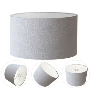 Imagem de Cúpula Abajur Cilíndrica Cp-7024 Ø50x25cm Rustico Cinza