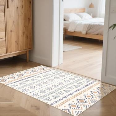 Imagem de Season wind Tapete neutro pequeno roxo 5,5 x 7,5 cm, lavável, moderno, capacho para entrada, banheiro, sala de estar, quarto, lavagem, antiderrapante,