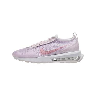 Imagem de Nike Tênis masculino Air Max Flyknit Racer, Branco/Rosa Pérola/Cinza Futebol/Rosa Macio Médio, 37