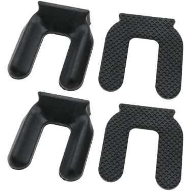 Imagem de safycaby 4 peças, batente de roda de borracha, cadeira, rolha de roda, rolha de cama, antiderrapante e silencioso, para cadeiras de rodízio, camas e outros móveis (grande - 7,5 cm)