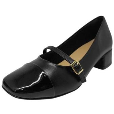 Imagem de Sapato Feminino Salto Baixo Boneca Conforto Sua Cia-Feminino