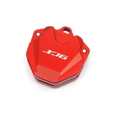 Imagem de jininshengxindianzi Compatible With XJ6 2009-2015 XJ6N XJ6 N DIVERSION CNC Aluminum Key Case Key Cover Cap Motorcycle Accessories With Logo XJ6 2023(Red)