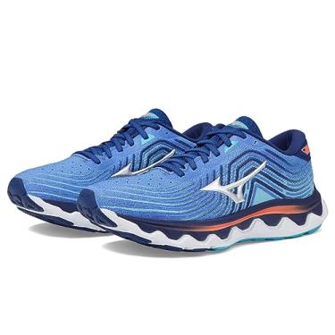 Imagem de Mizuno Tênis de corrida feminino Wave Horizon 6, Azul deslumbrante/prata, 40