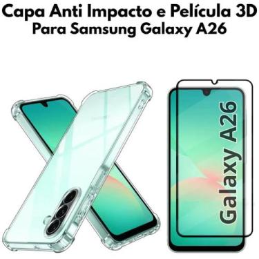 Imagem de Capa Capinha Case e Película de Vidro 3D para Samsung Galaxy A26 6.7 -