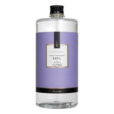 Imagem de Odorizador De Tecidos Agua Perfumada Via Aroma Lavanda Refil 1 Litro