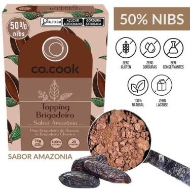 Imagem de Cocook Topping Nibs De Cacau Brigadeiro Sabor Amazônia 75G