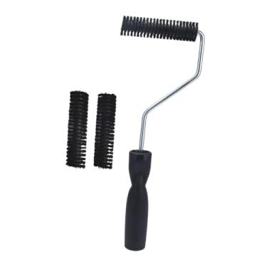 Imagem de Generic Rolo de fibra de vidro, rolo de bolhas manual, cabo ergonômico, antiderrapante, ferramenta portátil para banheira, chuveiro interno doméstico, Cabeça 28mmx100mm