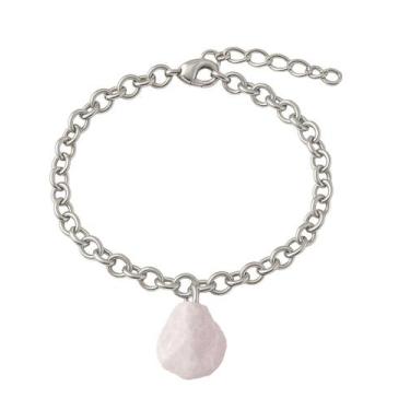 Imagem de Pulseira de Calcita Mangano - Cristal Natural, Prata 925