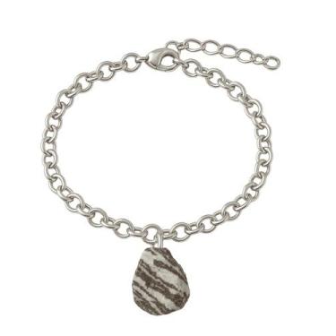 Imagem de Pulseira de Jaspe Zebra - Cristal Natural, Prata 925