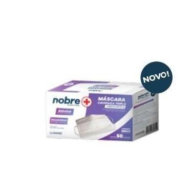 Imagem de Máscara NOBRE Cirúrgica Tripla c/ Elástico c/ 50un