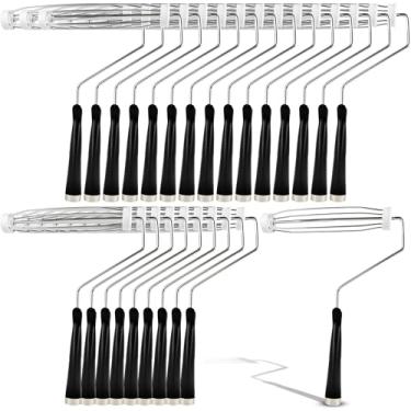 Imagem de 25 peças de rolo de pintura de 23 cm, rolo de pintura preto, 5 fios, suprimentos de pintura para parede, casa, ferramentas de reparo