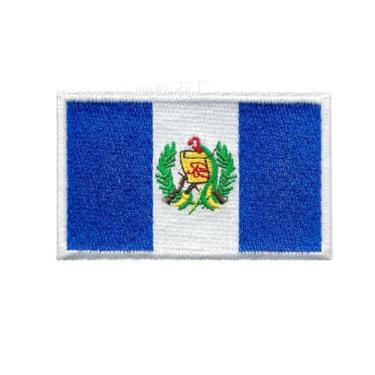Imagem de Ruoming Ruoming 1 PÇ Bandeira Nacional 6 adesivos de ferro, 8 x 5 cm, adesivos bordados para roupas, bolsas (Guatemala)
