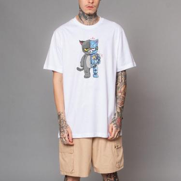 Imagem de Camiseta Vextor Robot Cat Manga Curta-Masculino