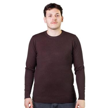 Imagem de Suéter Tricôt Masculino Broken Rules 590200 Marrom-Masculino