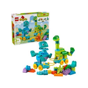 Imagem de LEGO Duplo Town 3 em 1 Dinossauros Sobre Rodas - 10451 108 Peças