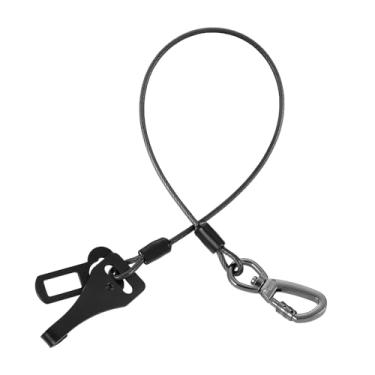 Imagem de Cinto de segurança de cachorro para carro, atualizado 3 em 1 para uso pesado, arnês de carro com trava de gancho e fivela, mosquetão giratório de liga de zinco (preto, 40 cm)