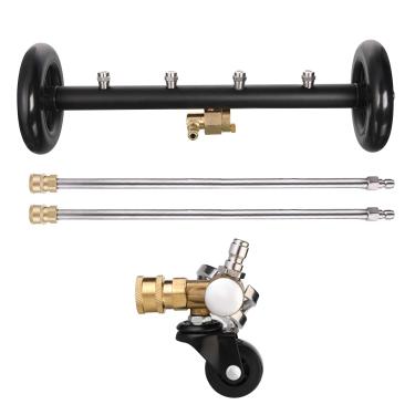 Imagem de Limpador para transporte subterrâneo Tool Daily com roda giratória, limpador de superfície para lavagem a pressão, vassoura de água para lavagem de carro, 40 cm, 4000 PSI