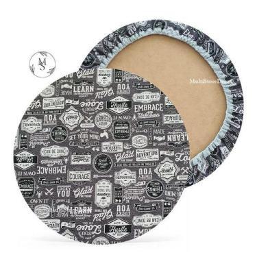 Imagem de 01 Capa de Sousplat Chevron Cinza - 35 cm - Várias Cores e Estampas - 