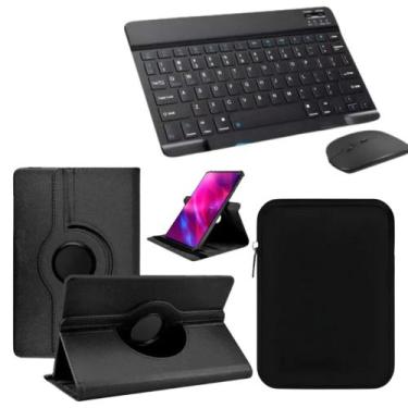 Imagem de Kit Completo Capa Teclado Mouse + Pasta Proteção P/tablet Xiaomi Redmi