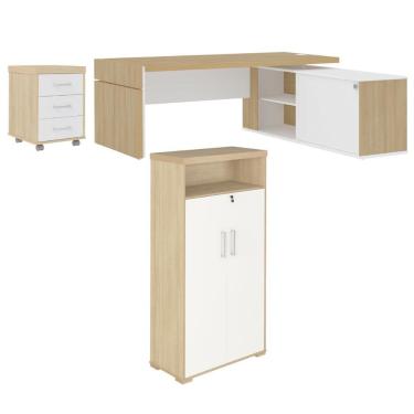 Imagem de Conjunto Completo para Escritório Amadora Carvalho Branco