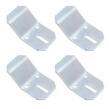 Imagem de UTALIND Kit de 4 peças de ferragens para mictório, suporte de gancho de pia de pedestal montado na parede com 12 parafusos, acessório de lavatório resistente para banheiro, cozinha