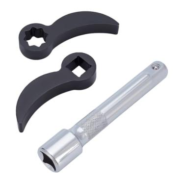 Imagem de UNICRAFTALE 5 peças, 2 estilos, adaptador de chave de alavanca, cabeça ajustável, ângulo ajustável, 4 peças, adaptador de pé de cabra, ferramenta de cabeça com 1 peça de barra de extensão, ferramenta