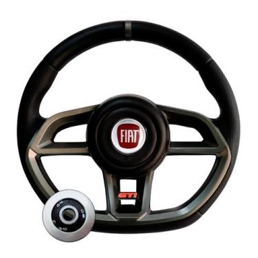 Imagem de Volante Fiat Fiorino Siena Strada Stilo Palio 1996 Até 2013 - Compatív