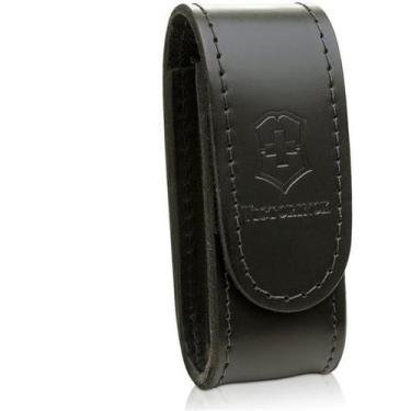 Imagem de Bainha de cinto em Couro Preta para canivetes Victorinox tamanho P