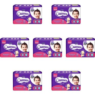 Imagem de Kit Fralda Cremer Jumbinho - Tam Grandinhos - 98 fraldas/ Tiras - ATAC