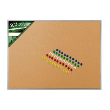 Imagem de Quadro de Cortiça Standard 90x60cm Moldura de Alumínio Pop Referência 