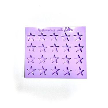 Imagem de F1369 molde de silicone balas/pingentes/apliques estrelas confeitaria 