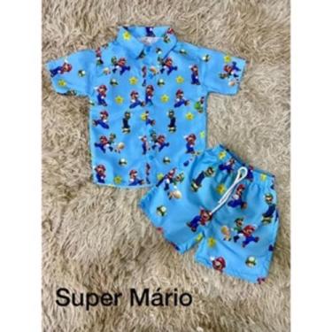 Imagem de Conjunto Menino Mauricinho Temático Super Mário Bros - EDYNHOKIDS, 05 