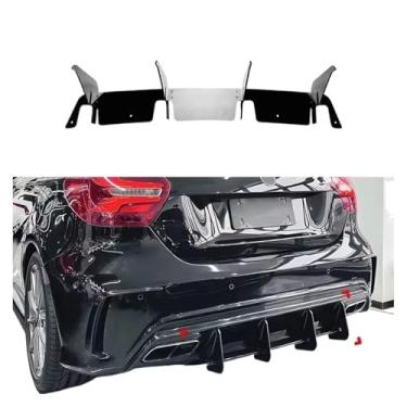 Imagem de Kit de carroceria para para-choque traseiro, difusor e spoiler, compatível com Mercedes Benz Classe A W176 A180 A200 A250 A260 A45 AMG 2013-2018 Hatchback