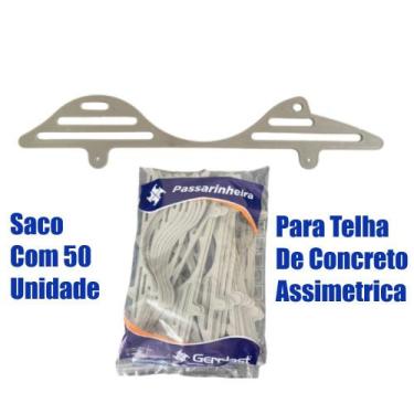 Imagem de Tela Passarinheira P/ Telha De Concreto Assimetrica 50 und Anti Passár
