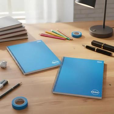 Imagem de Kit Caderno Universitário ZOOM+ 1 Matéria 96 folhas - Tilibra, Pacote 