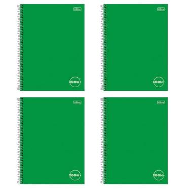 Imagem de Kit Caderno Universitário ZOOM+ 1 Matéria 96 folhas - Tilibra, Pacote 