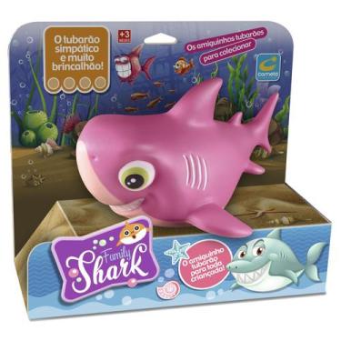 Imagem de Tubarão Baby Family Shark Mordedor Soft De Vinil Brinquedo - Cometa Br